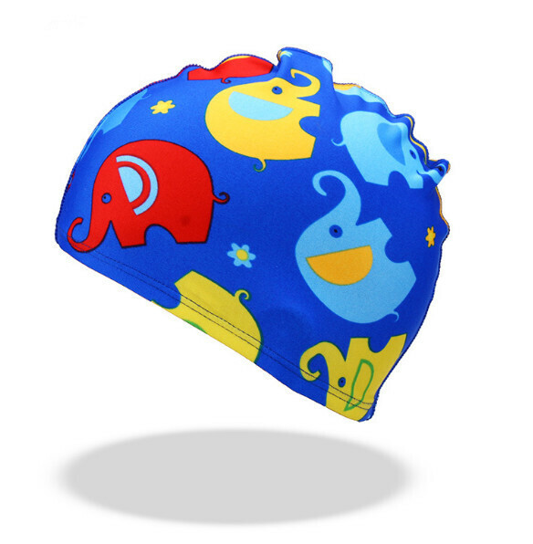 New children's swimming cap [elephant cloth cap]