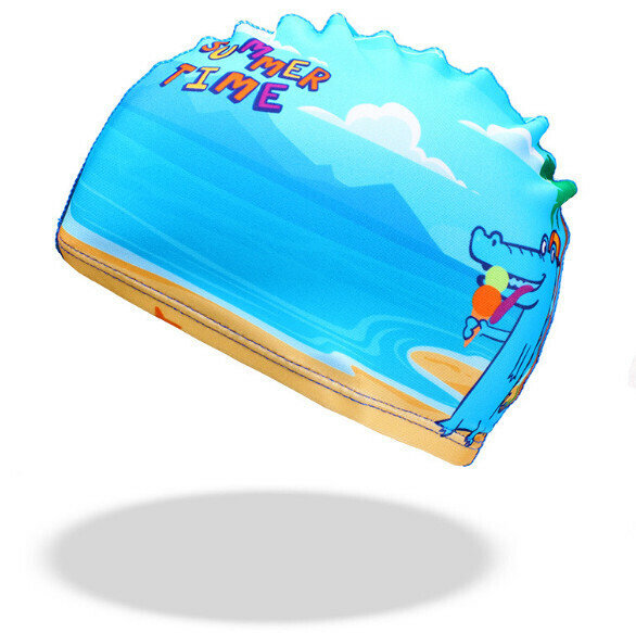 New Children's Swimming Cap [Coconut Dinosaur Cloth Hat]
