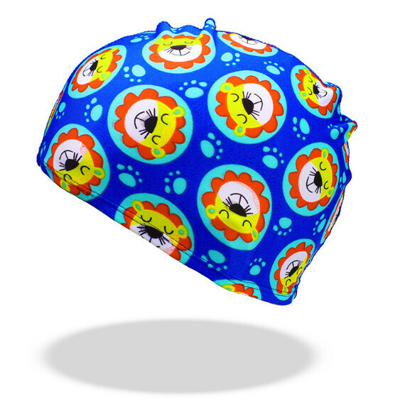 New children's swimming cap [little lion cloth cap]