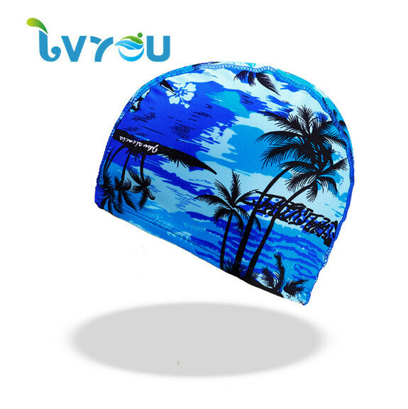 New spandex swimming cap [coconut cloth cap]