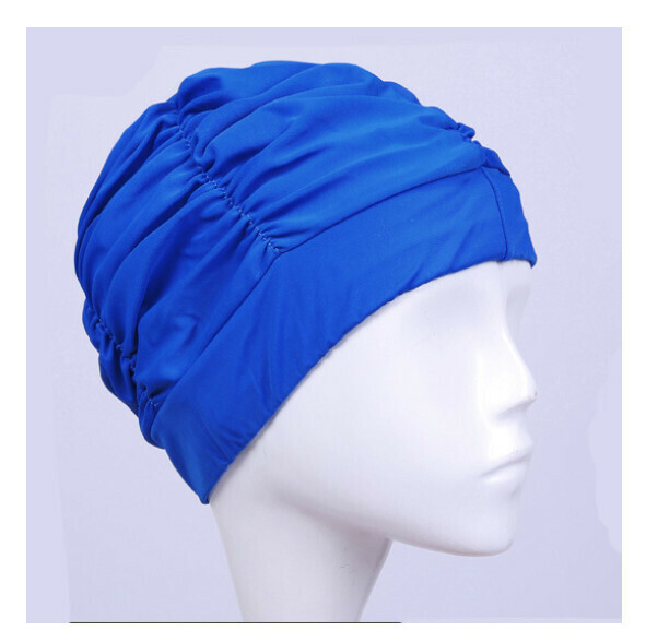 New nylon cloth swimming cap [royal blue]