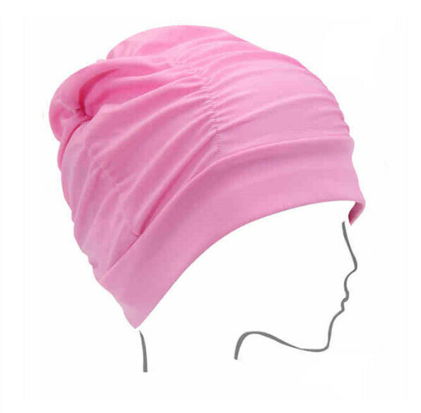 New nylon cloth swimming cap [pink]