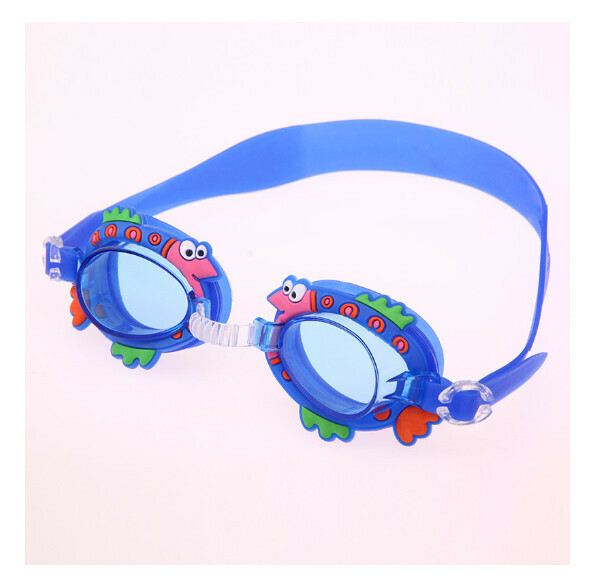 New waterproof and anti-fog children's swimming goggles [Blue Fish]