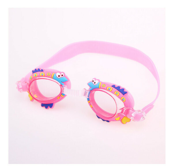 New waterproof and anti-fog children's swimming goggles [pink fish]