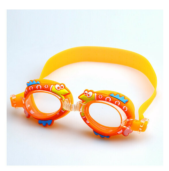 New waterproof and anti-fog children's swimming goggles [orange fish]