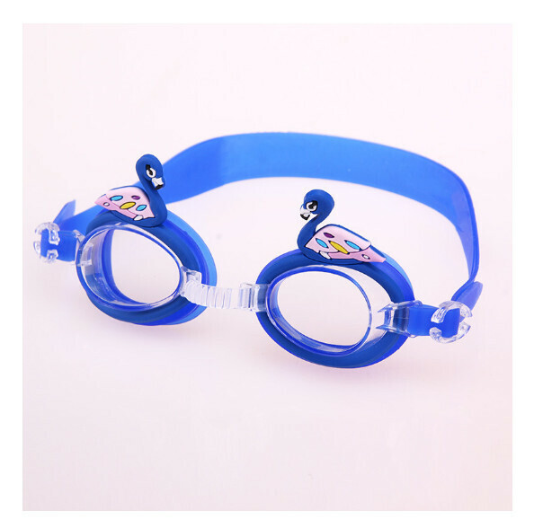 New waterproof and anti-fog children's swimming goggles [Blue Swan]