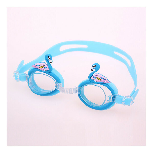 New waterproof and anti-fog children's swimming goggles [Lake Blue Swan]