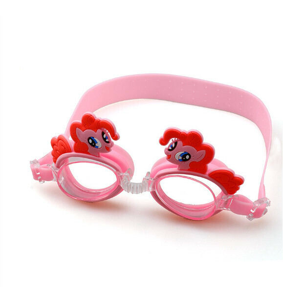 New waterproof and anti-fog children's swimming goggles [Pink Pony]