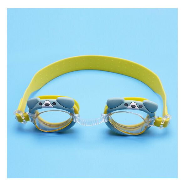 New waterproof and anti-fog children's swimming goggles [cartoon puppy]