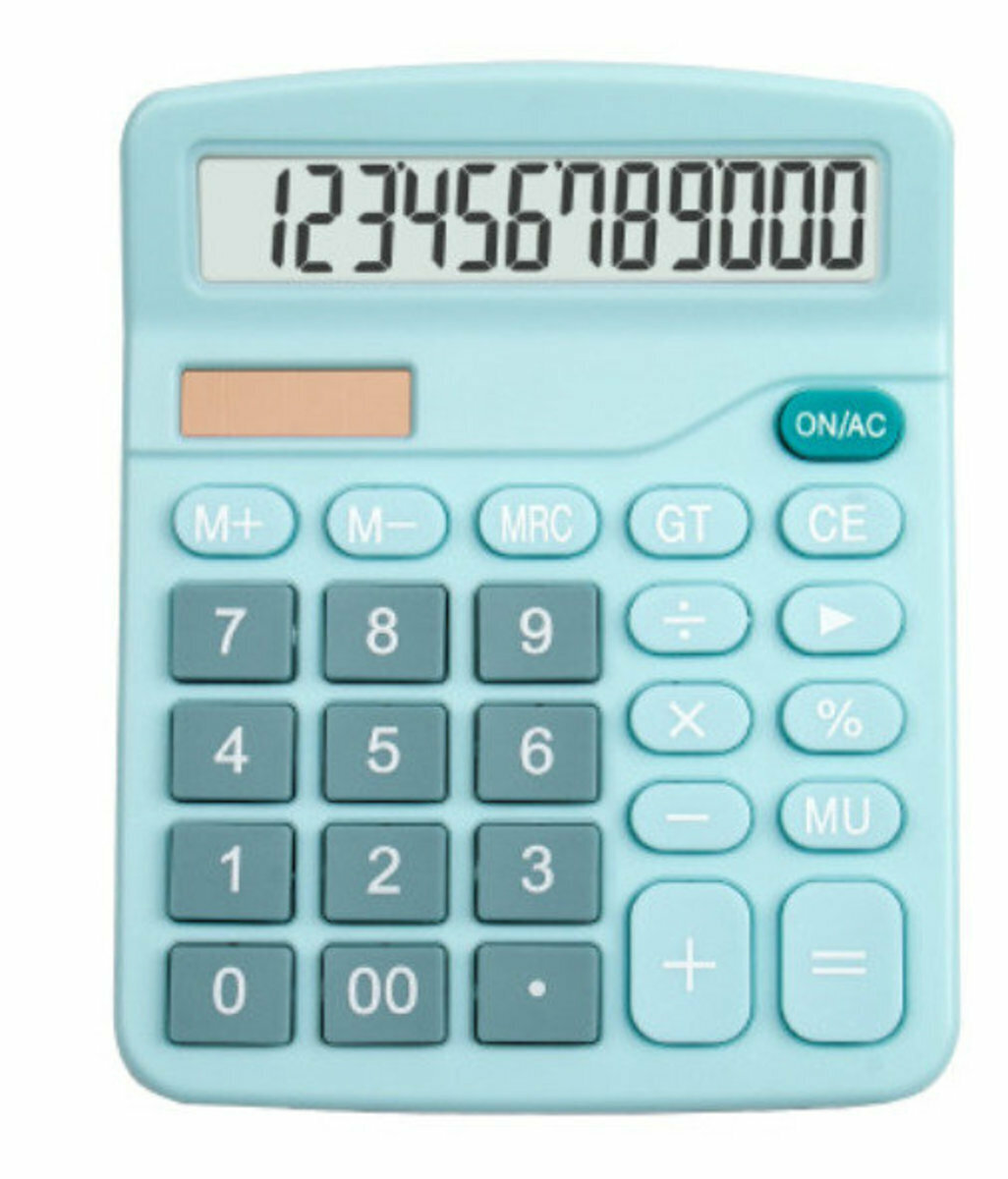 Fresh Color Solar Counting Machine (DX-837B Clear Blue)