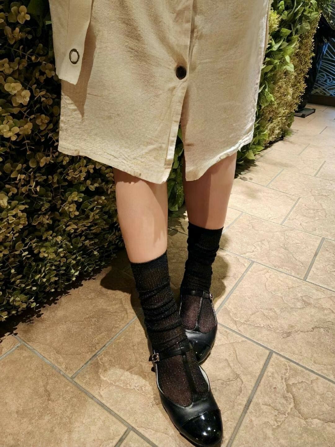 亮絲薄款長筒襪