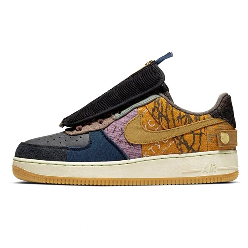 <連線代購商品>男女鞋 TRAVIS SCOTT x NIKE AIR FORCE 1 LOW CACTUS JACK 腰果花 變形蟲 AF1 休閒鞋【CN2405-900】