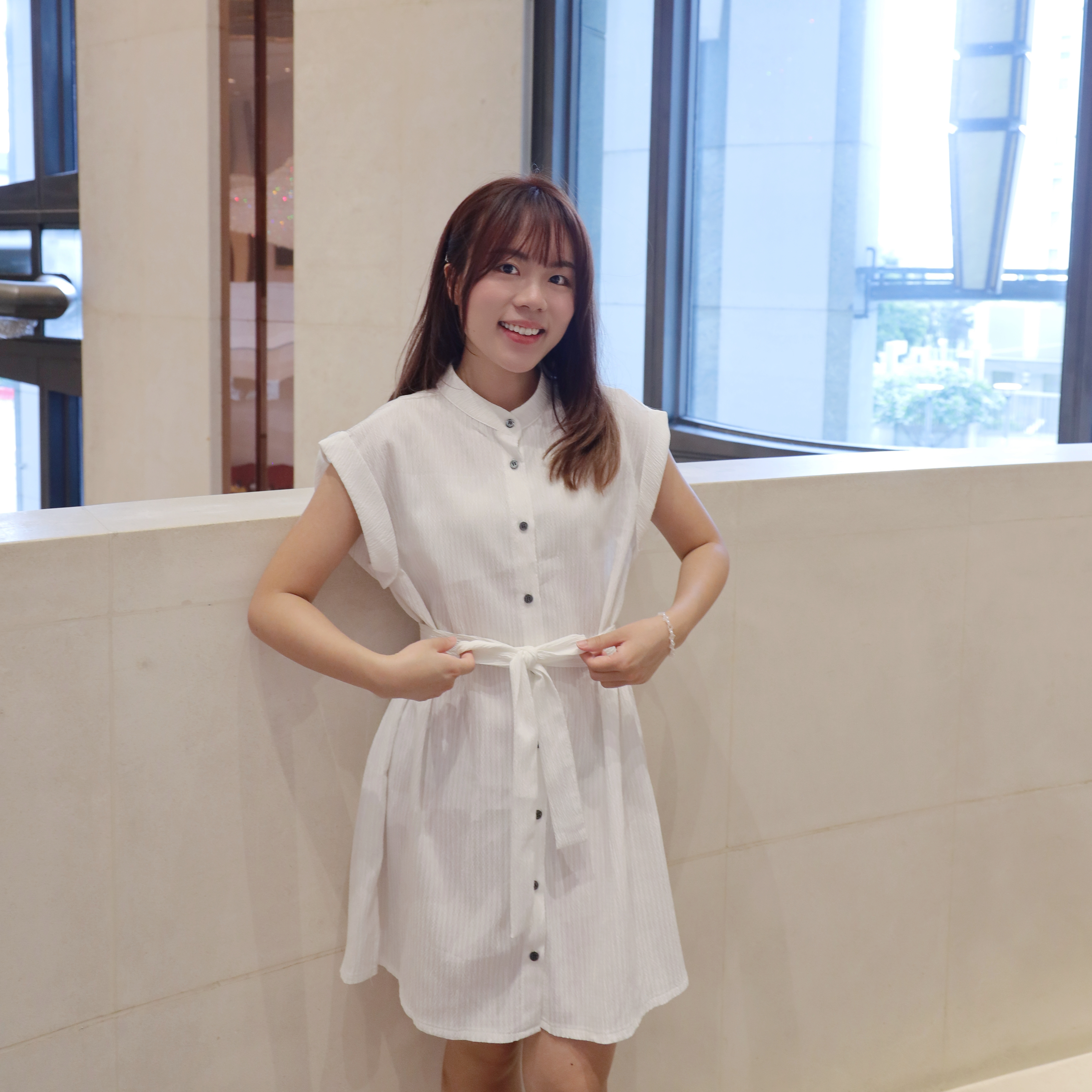 ||OPS208|| 夏日風前綁帶吊帶連身裙