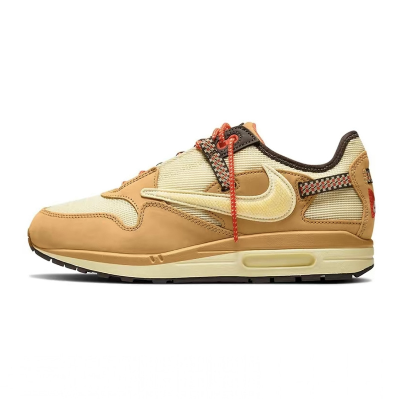 <連線代購商品>男女鞋 TRAVIS SCOTT x NIKE AIR MAX 1 LOW CACTUS JACK WHEAT 小麥色 休閒鞋【DO9392-701】