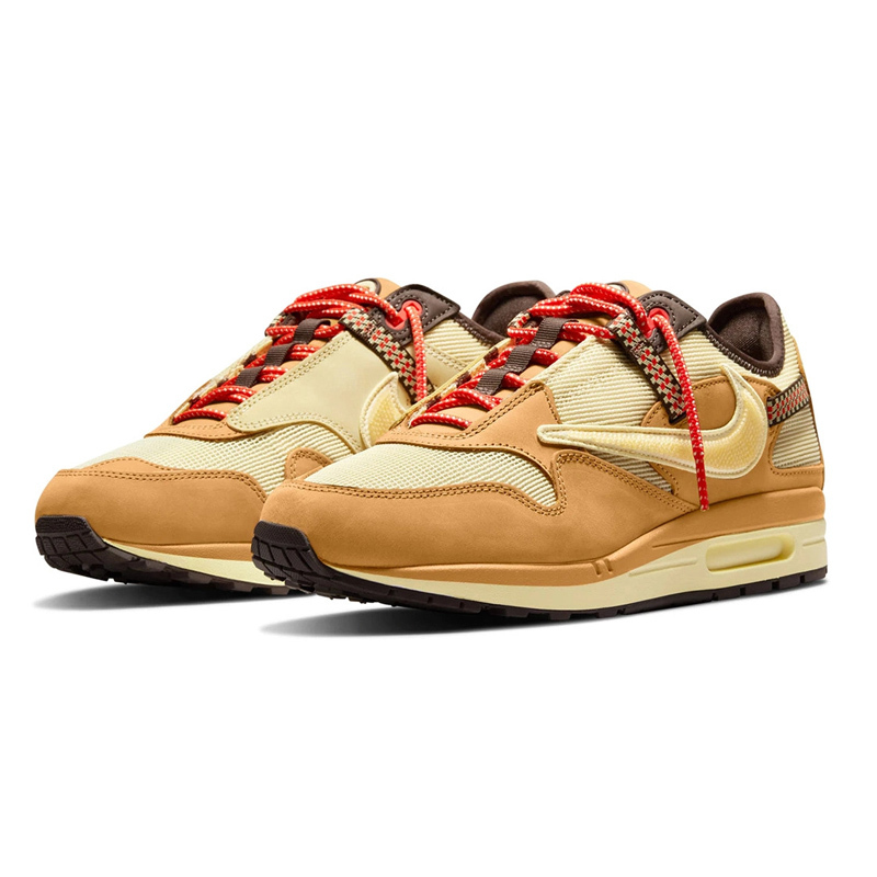 <連線代購商品>男女鞋 TRAVIS SCOTT x NIKE AIR MAX 1 LOW CACTUS JACK WHEAT 小麥色 休閒鞋【DO9392-701】