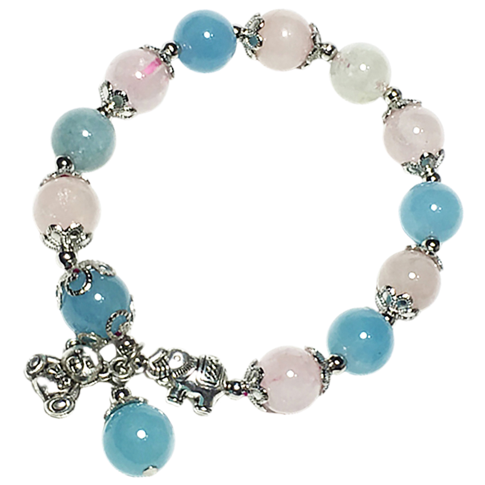 納財吉象+摩根石好人緣手珠10mm【十方】145347