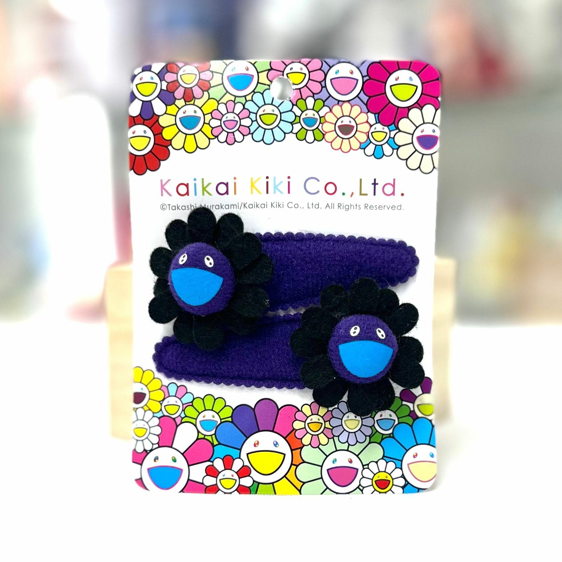 New Murakami Flower Hairpin / Hair Elastic (Black x Navy)(Navy x Pink)