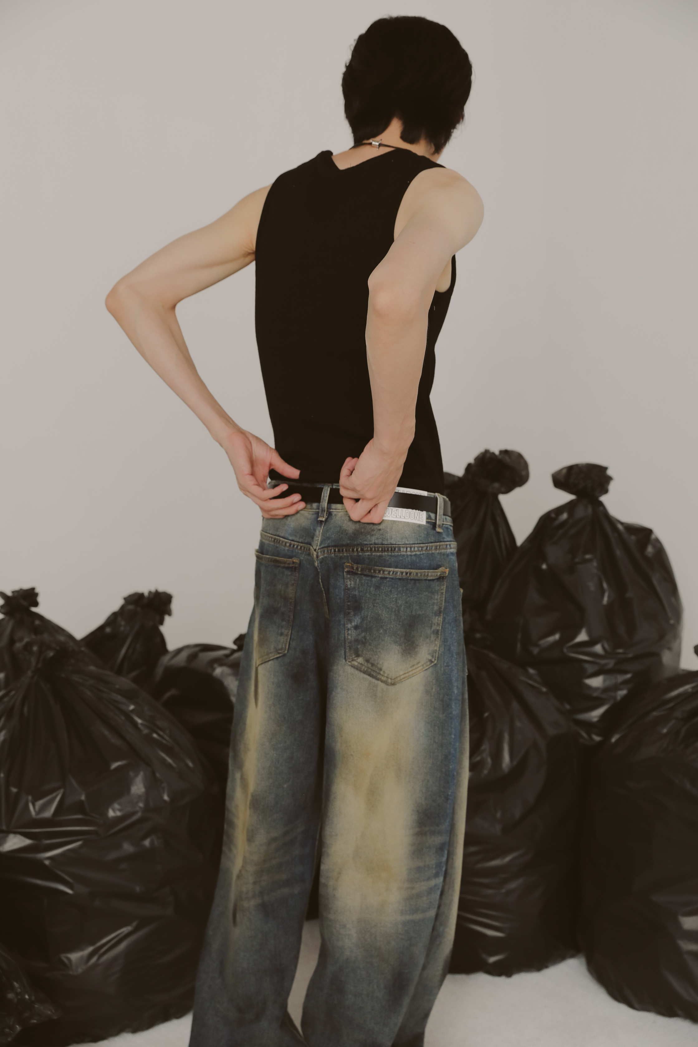 Gabbana Pocket Wide Denim Pant #單寧褲