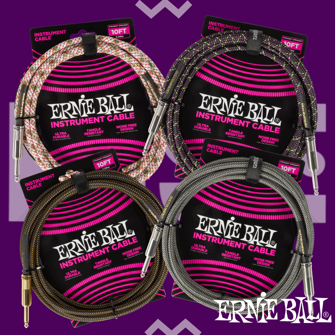 Ernie Ball Braided Instrument Cable 電吉他 貝斯 木吉他 樂器導線 3m 直直