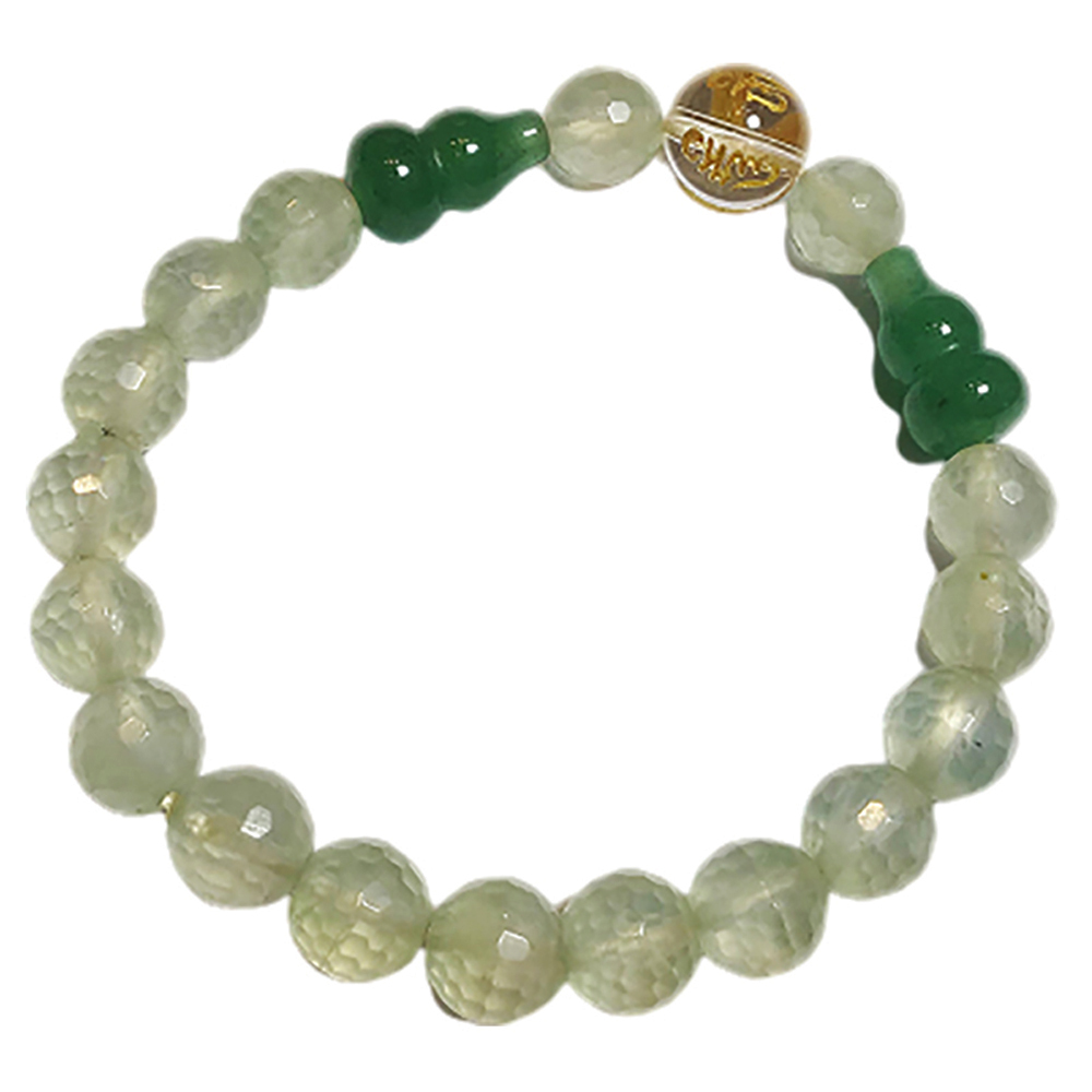 葫蘆+橄欖石(晶鑽)手珠8mm【十方】132191