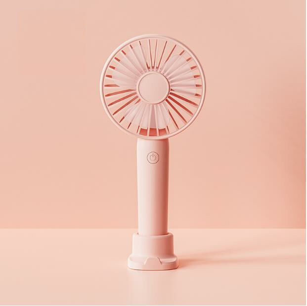 (Cute pink) USB small fan Desktop fan 