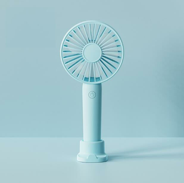 (Light new blue) USB small fan desktop fan 