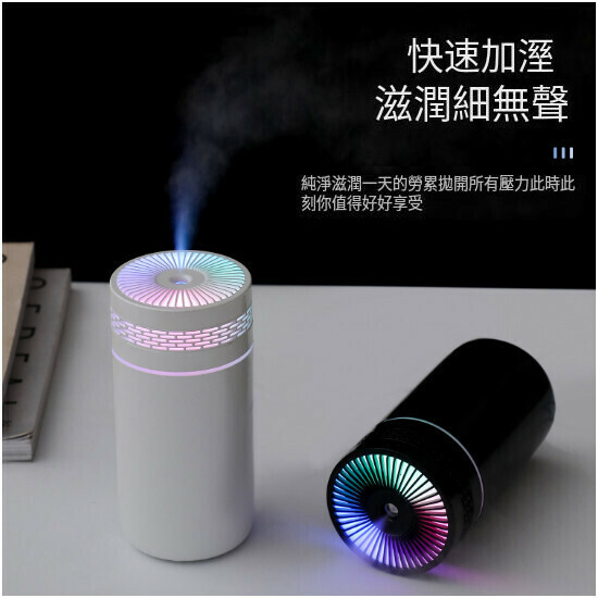 USB Desktop Humidifier (Black 68*68*145mm)