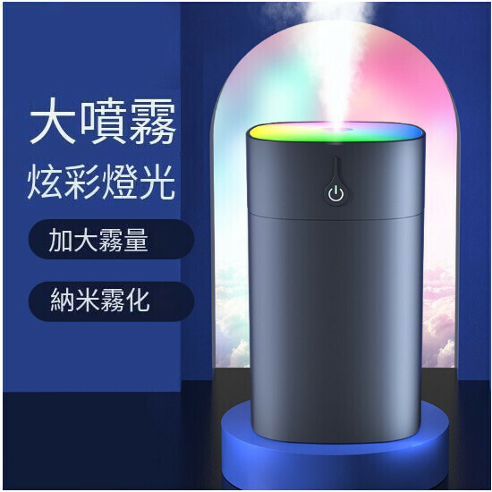 USB humidifier compact air purifier (dark blue 400ml SD09 color cup)
