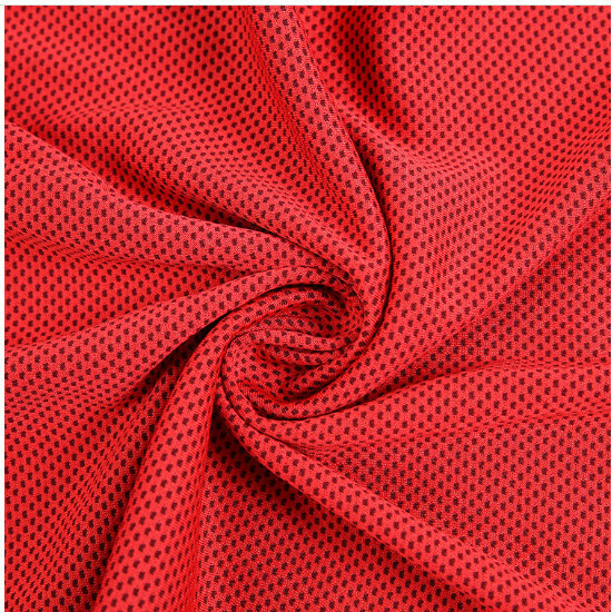 Outdoor quick-drying polyester cold towel ice towel (red 30*90cm English bag packaging)