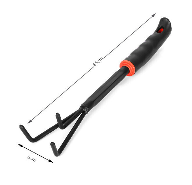 Gardening Flower Planting Tools [Black Single Three Claws]