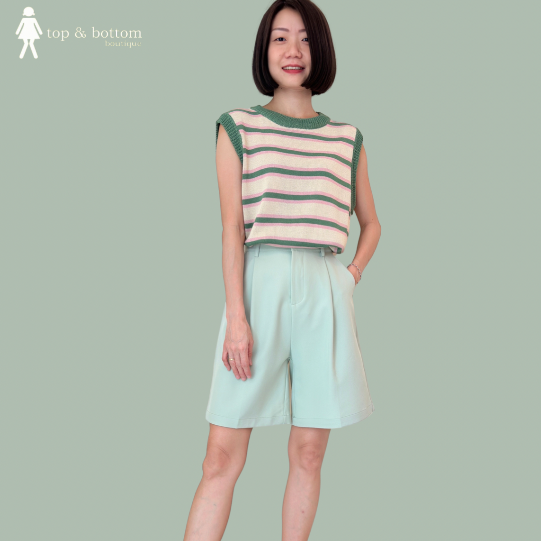 HIGH WAIST KNEE BERMUDA