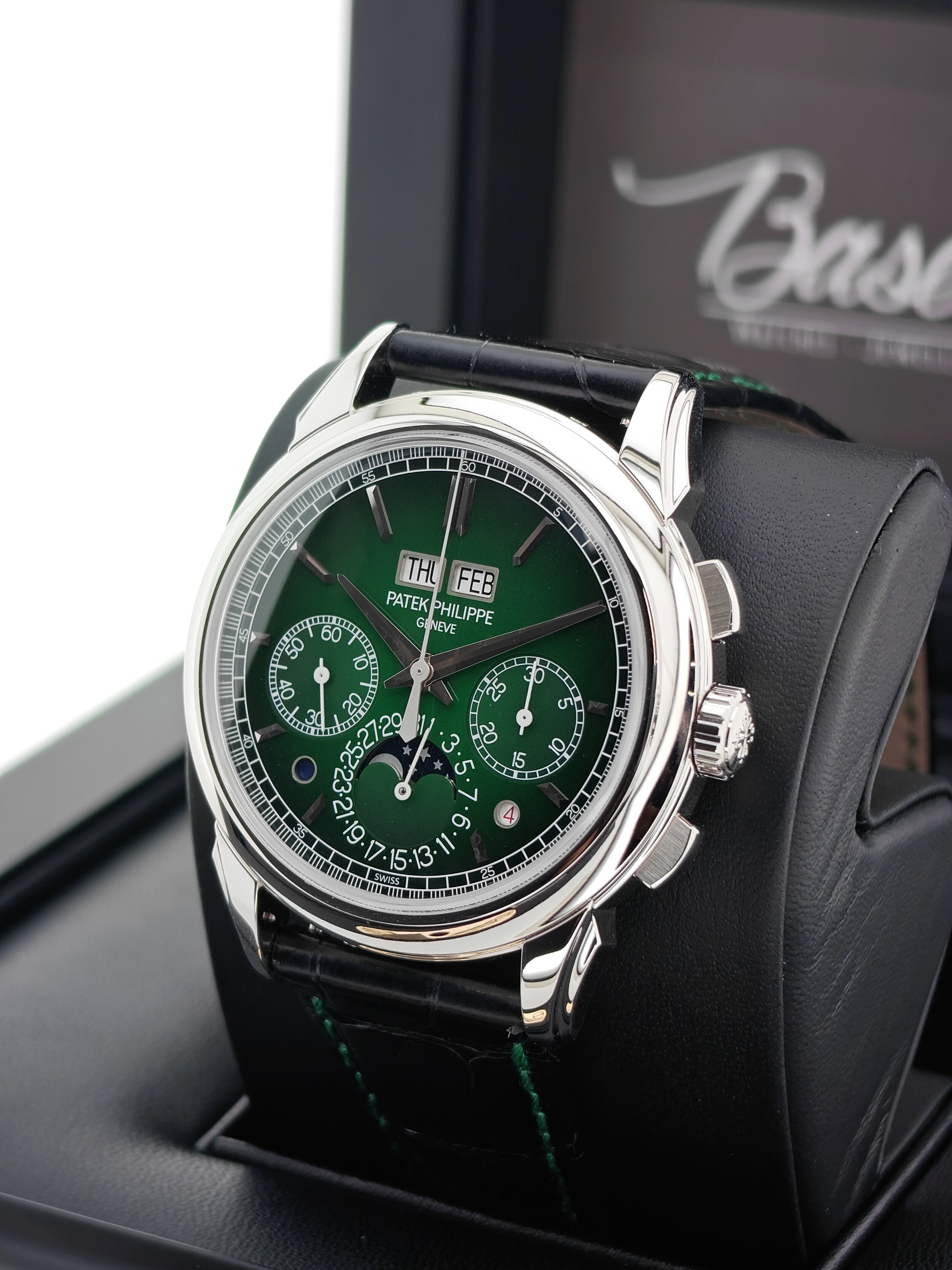 BRAND NEW 5270P-014 5270 PATEK PHILIPPE GRAND COMPLICATIONS GREEN DIAL PLATINUM 41 MM