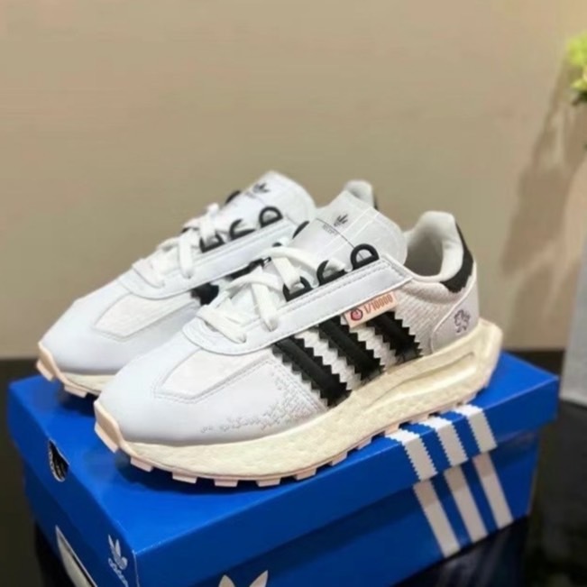 <連線代購商品>Monkey Kindom x ADIDAS RETROPY E5 白黑 聯名款 像素獨角獸 休閒跑鞋【IG3502】NFT