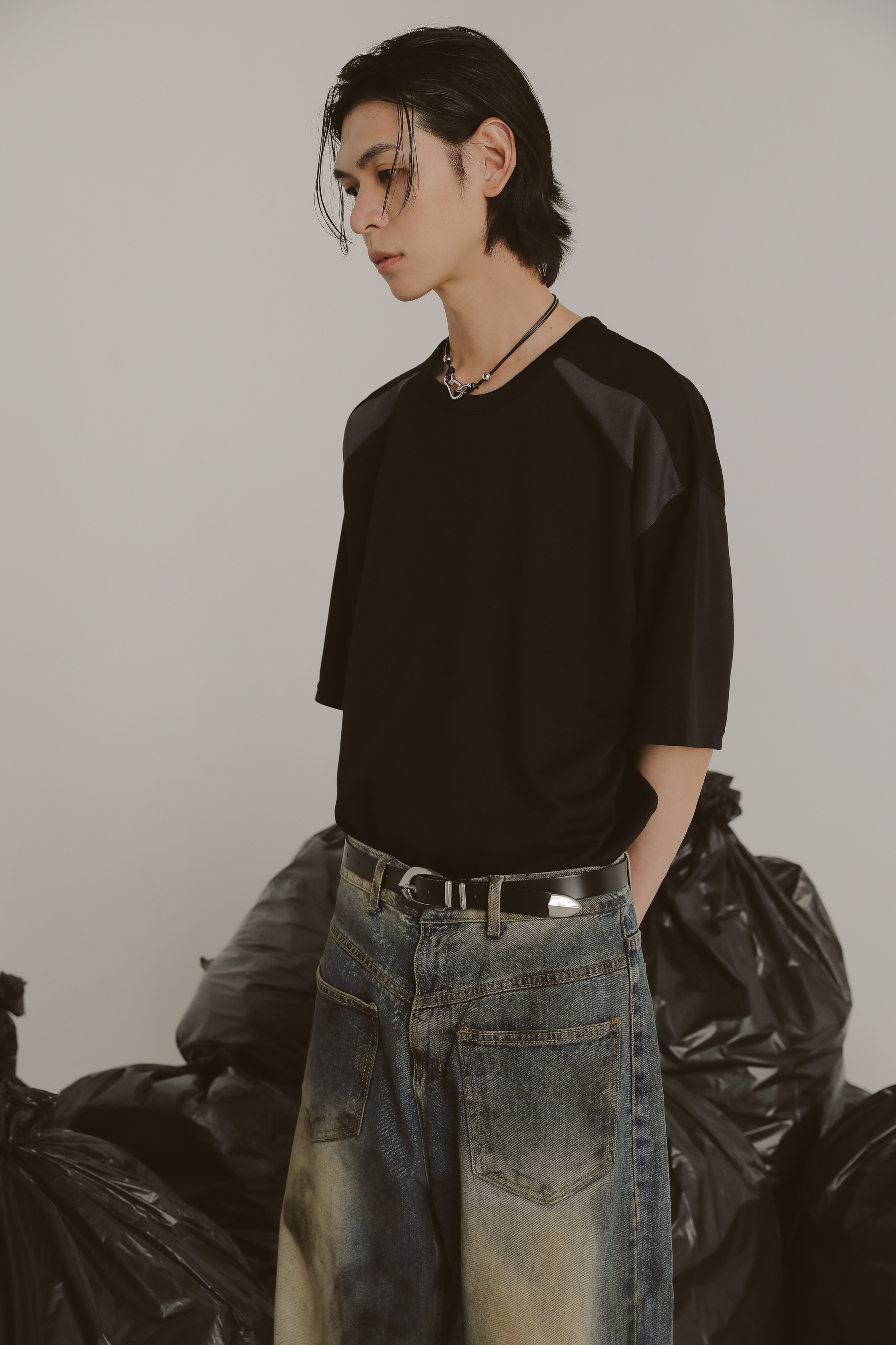 Paneled Short Sleeves #短T
