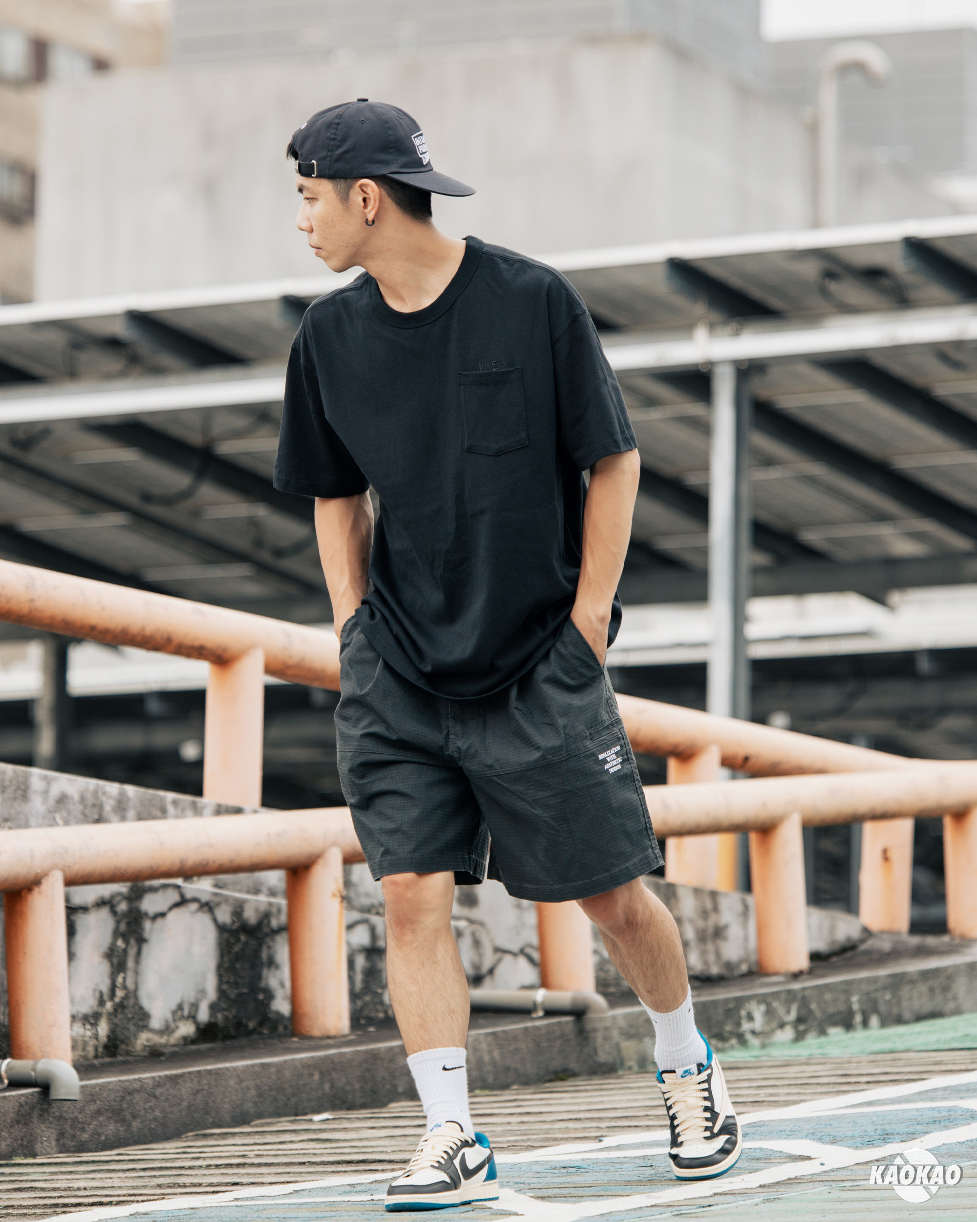 Nike Logo Tee 口袋 刺繡 短袖 短T【DQ9296-010】【海外限定大家庭】