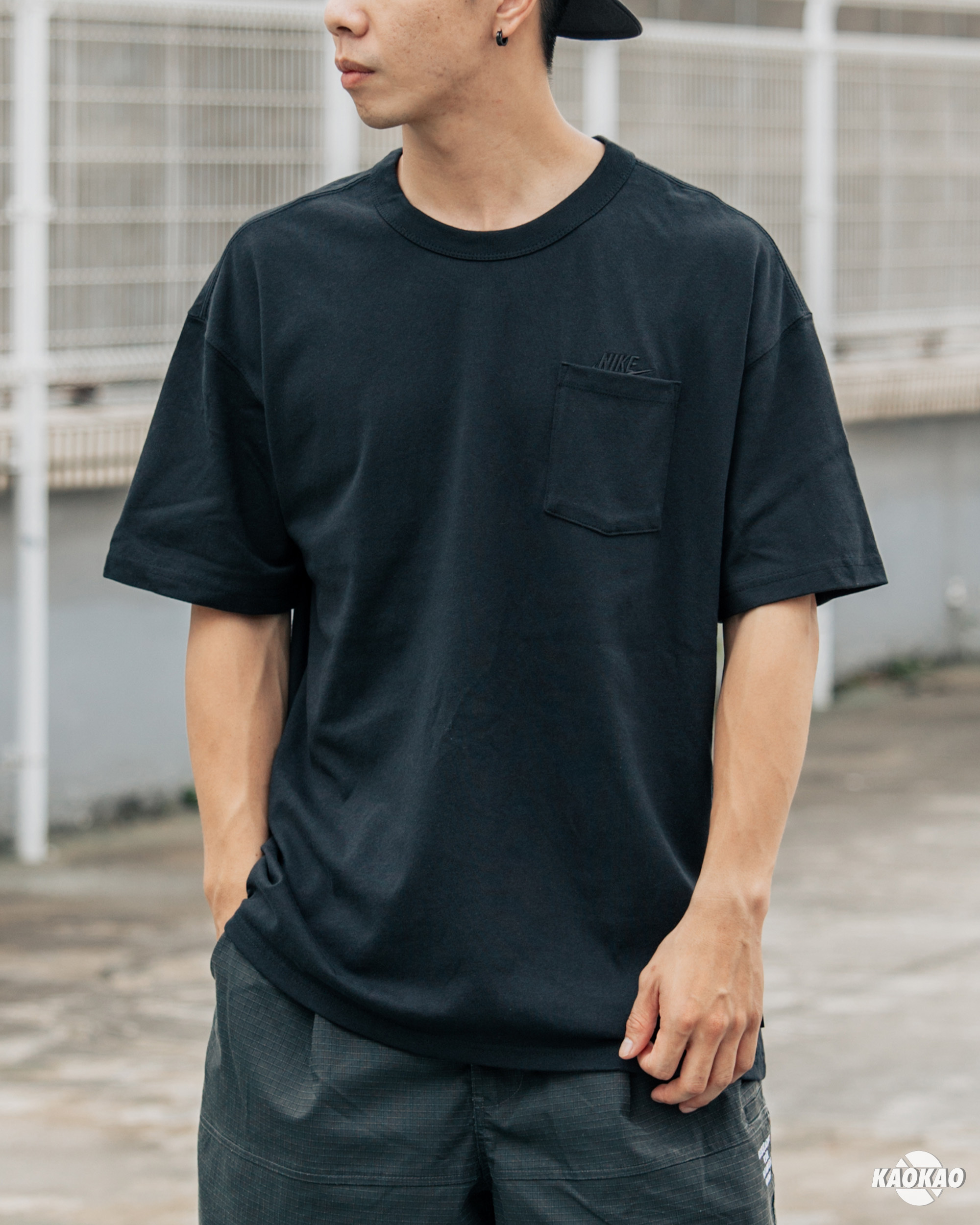 Nike Logo Tee 口袋 刺繡 短袖 短T【DQ9296-010】【海外限定大家庭】