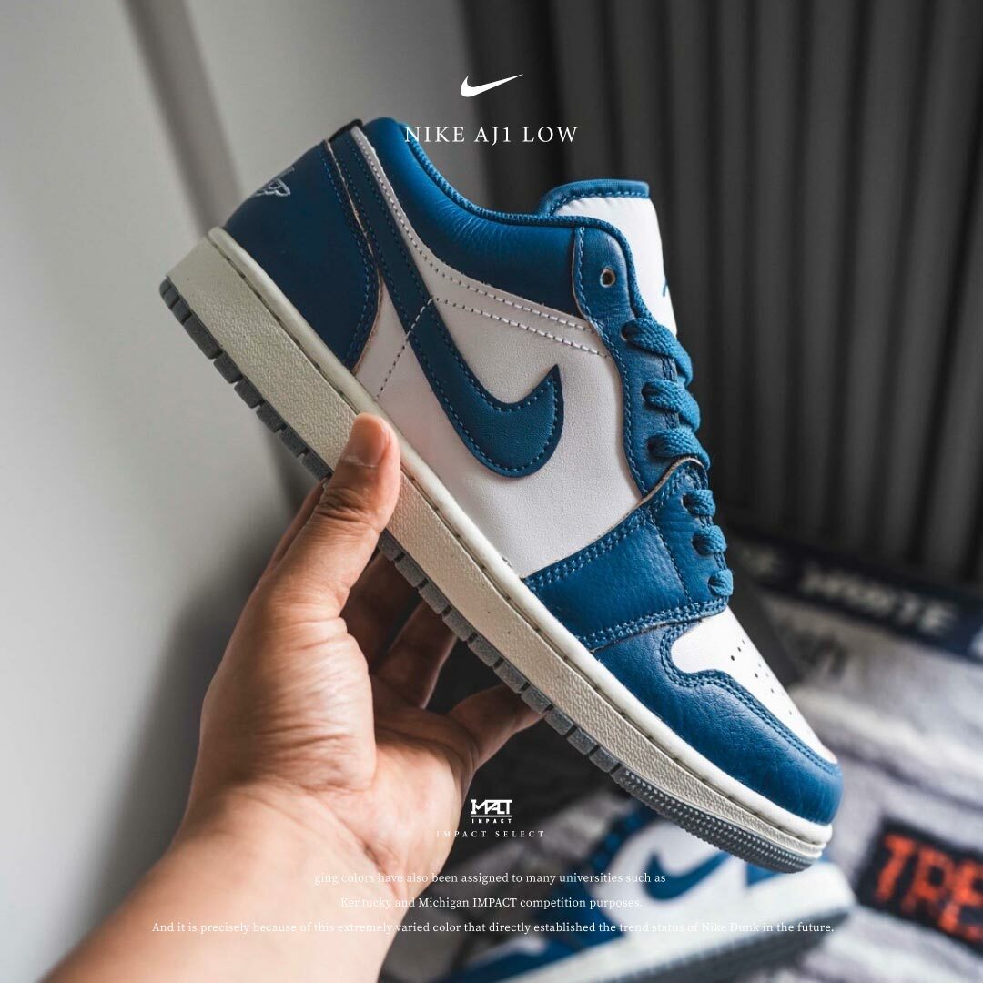 Nike AJ1 Low 寶藍 奶油底 FN9137-141 / FN5214-141