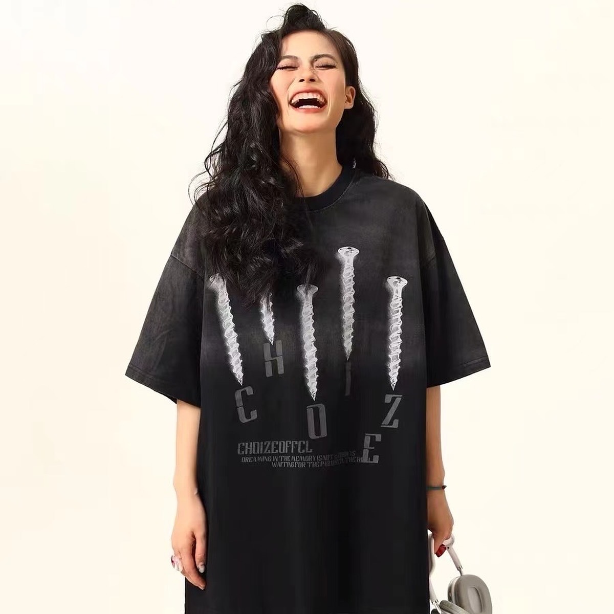 Choize 螺絲 紮染 水洗 短T 5021