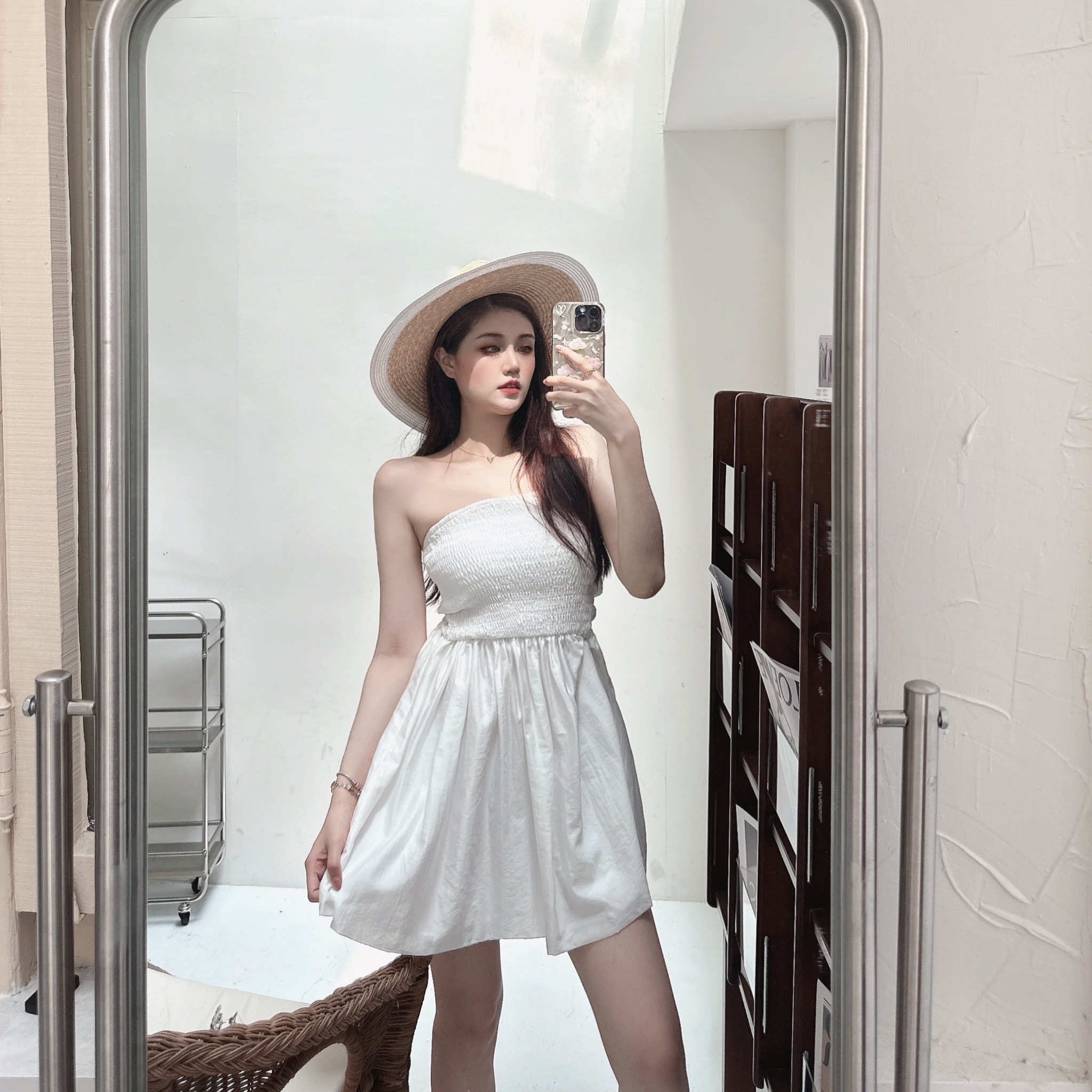 玫瑰花園平口洋裝/三色