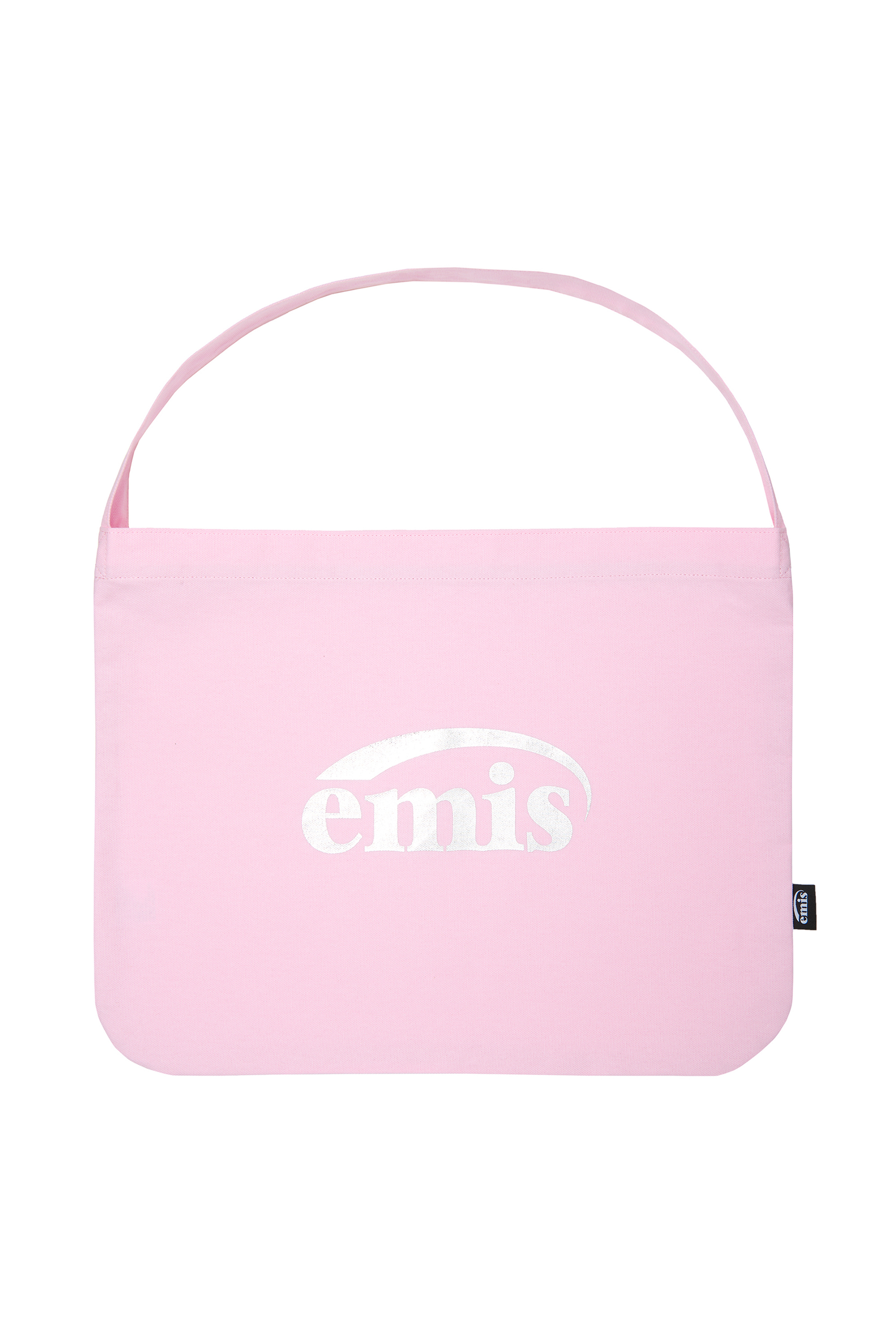 ☆EMIS☆ SILVER LOGO ECO BAGPINK SILVER LOGO ECO BAG-NAVY - EMIS