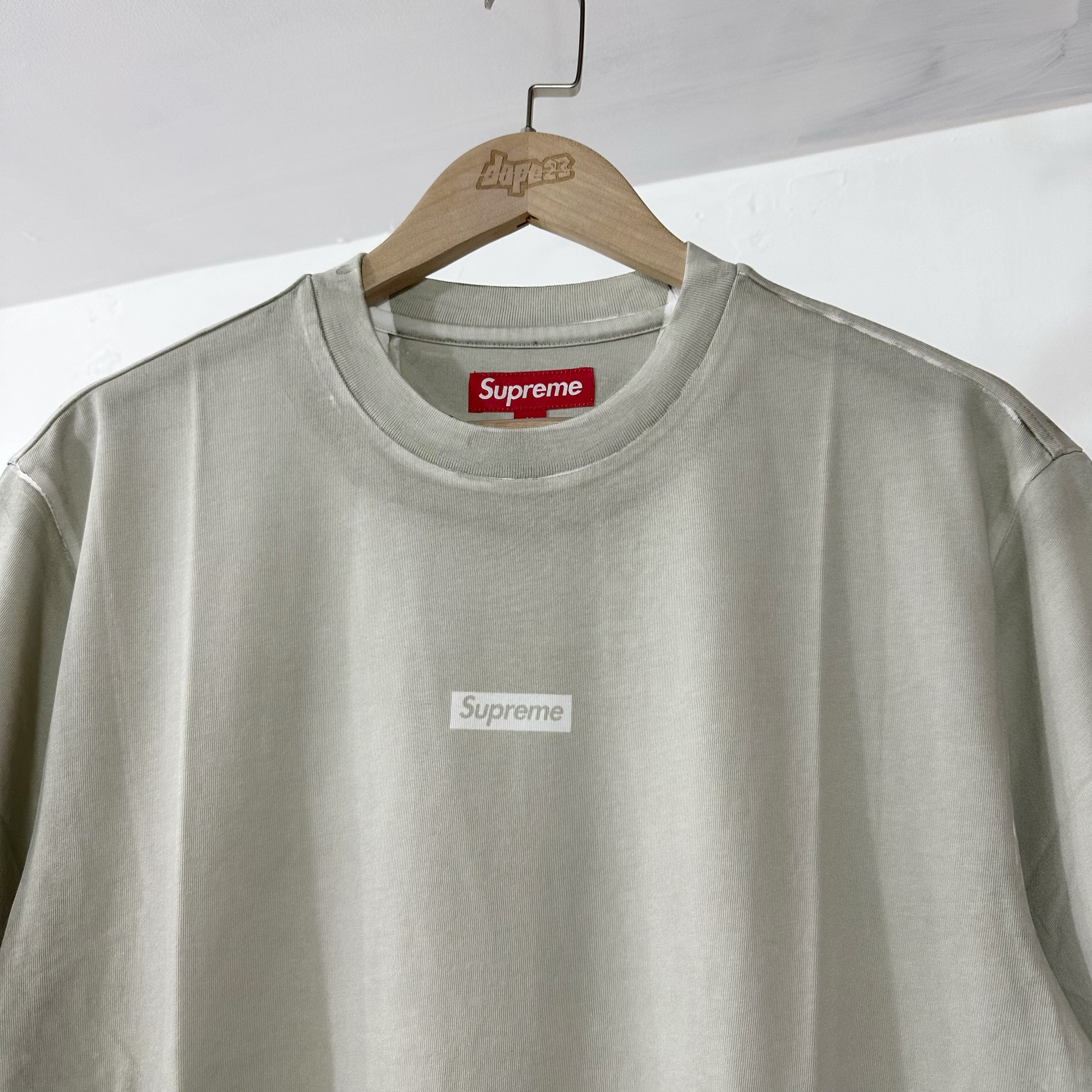 SUPREME SS24 OVERPRINT SMALL BOX S/S TOP GREY