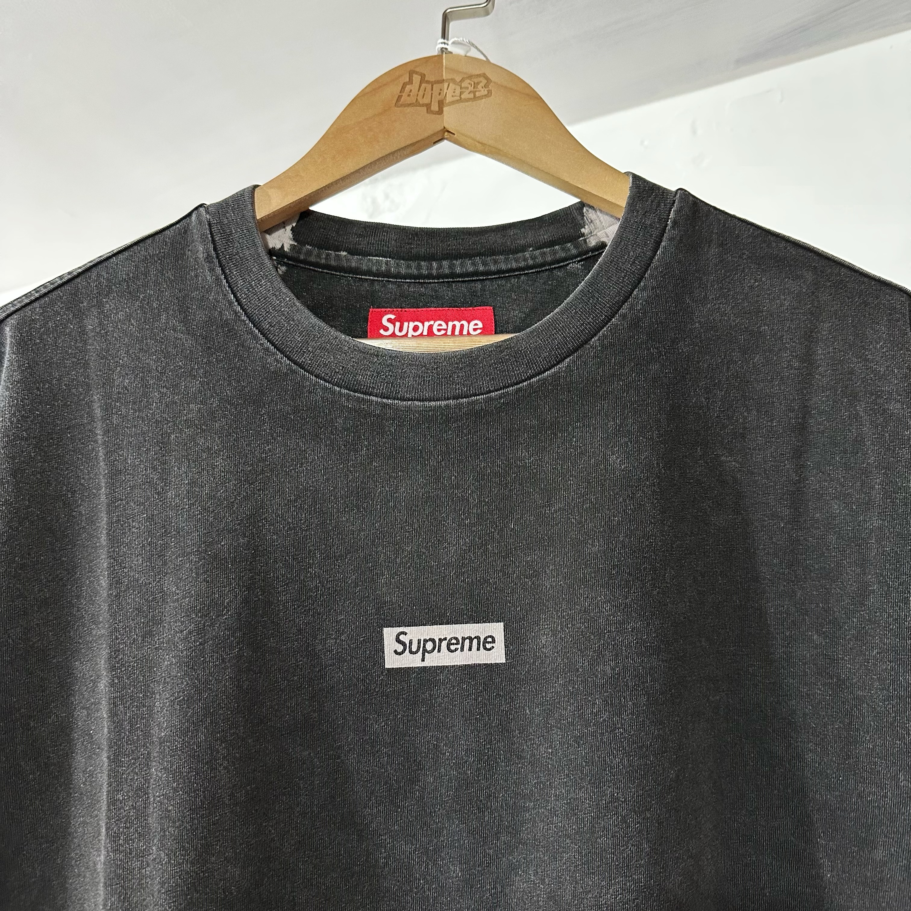 SUPREME SS24 OVERPRINT SMALL BOX S/S TOP BLACK