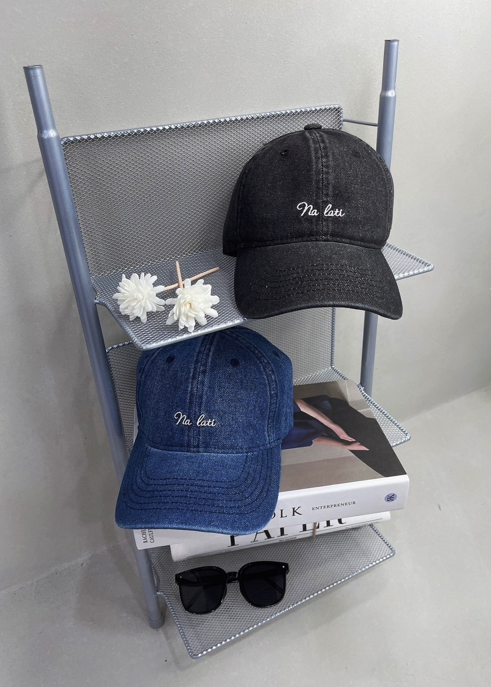 Na lati娜菈媞 刺繡牛仔老帽