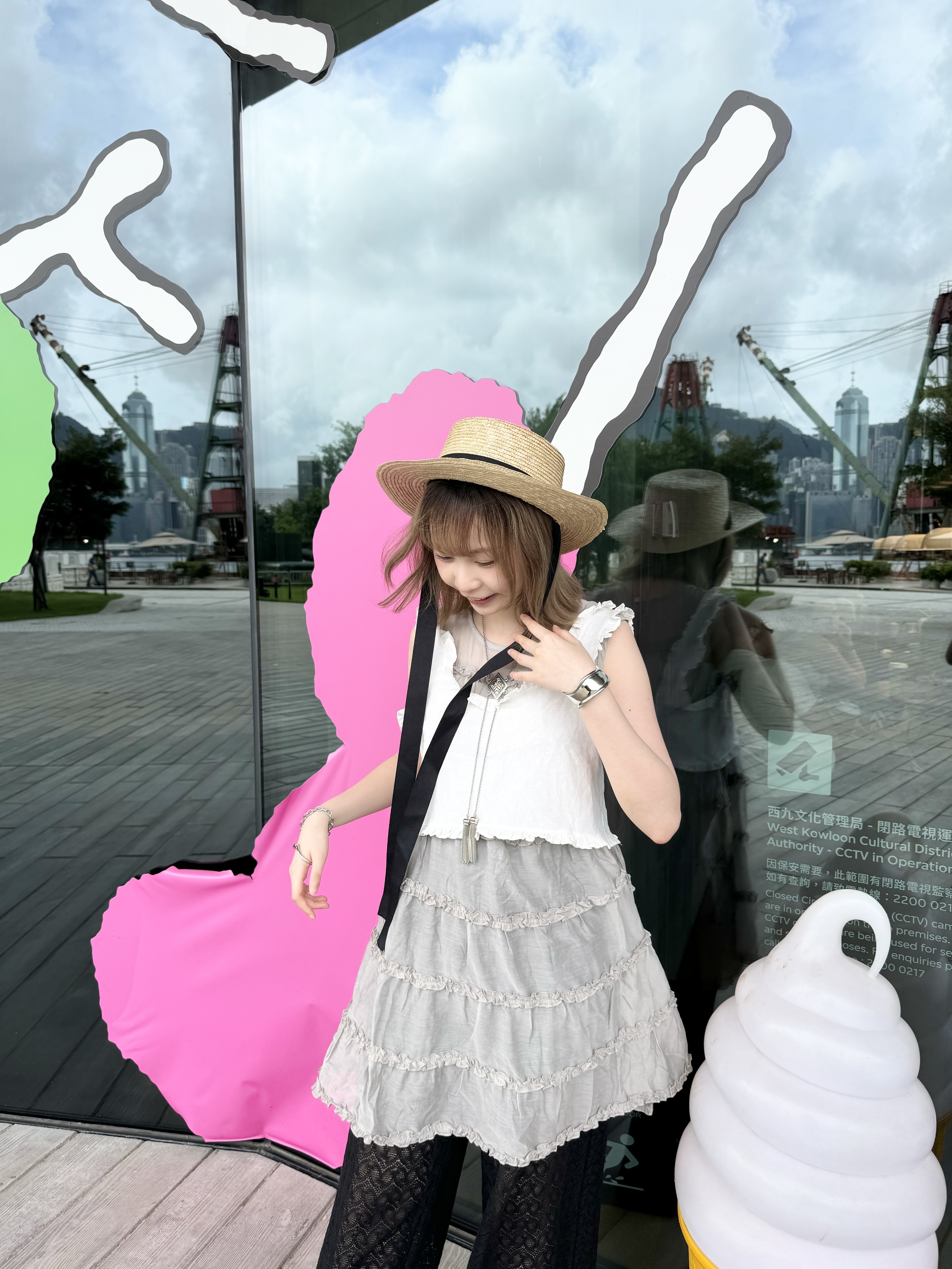 棉麻花邊後綁外搭