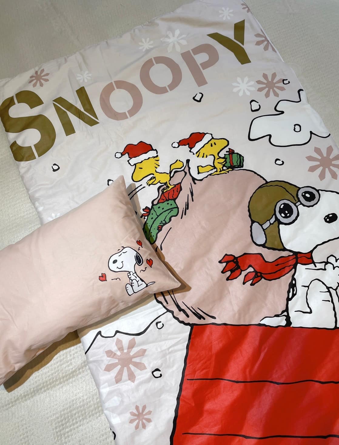 史努比多功能睡袋組｜聖誕假期