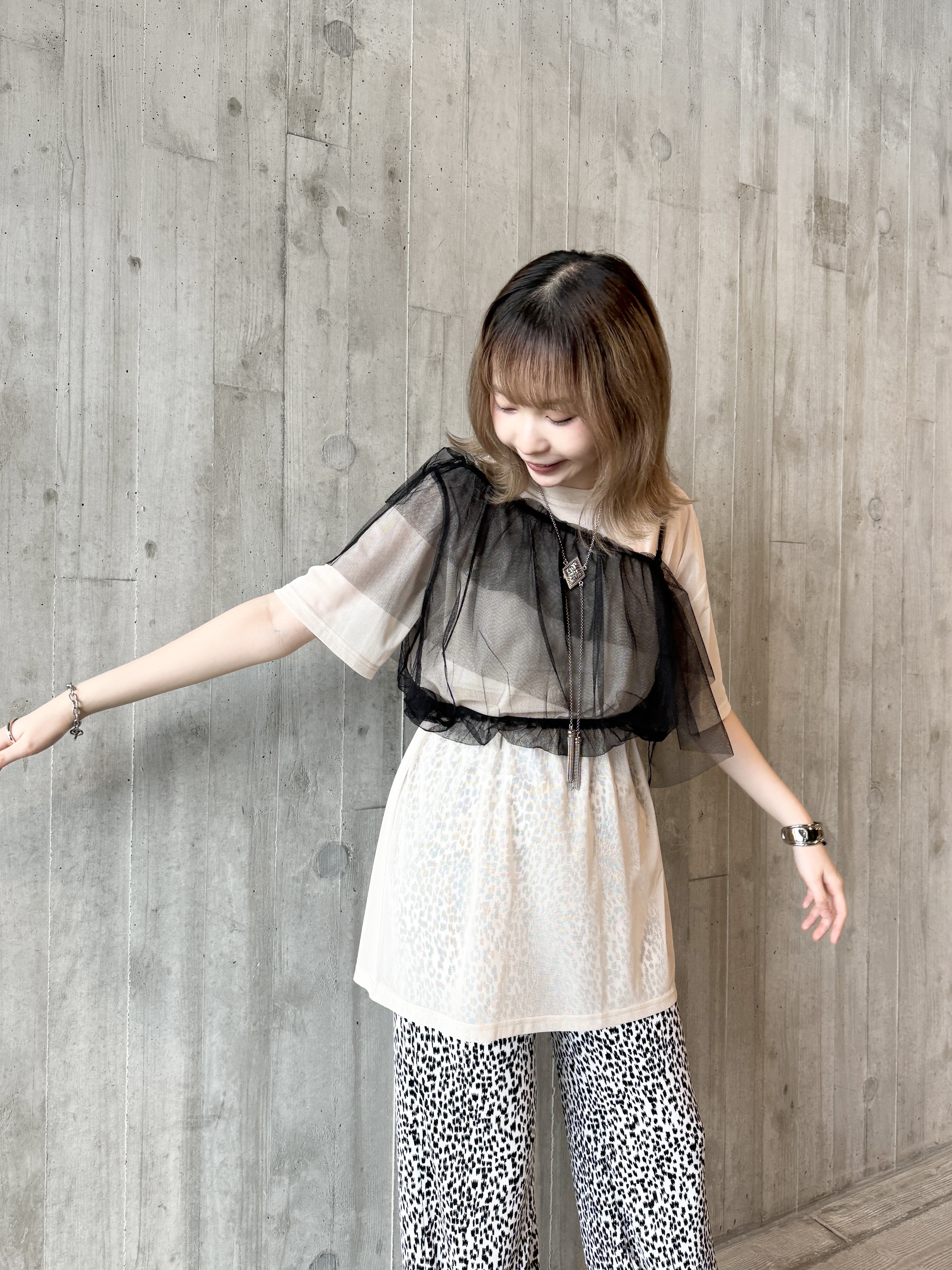 2ways斜肩吊帶橡筋腰外搭!自留!