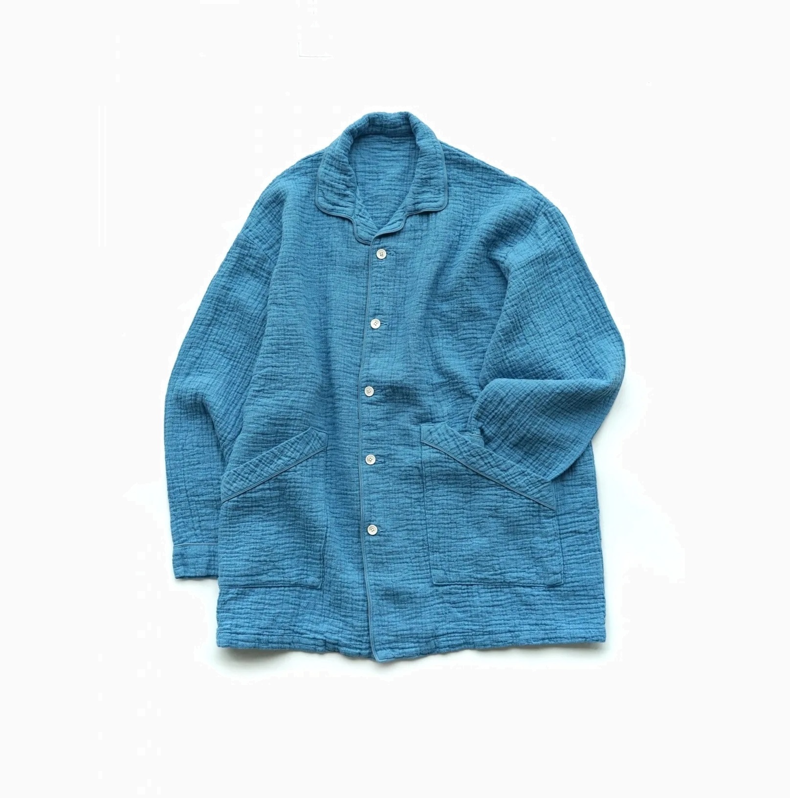 PORTER CLASSIC SASHIKO LINEN PREMIUM PAINTER JACKET - BLUE PRE ORDER ITEM (預訂中)
