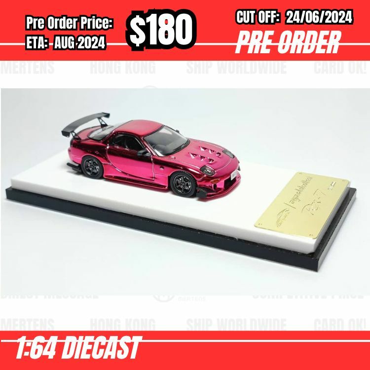 PO-$180 * Model Collect * 1:64 Mazda RX-7 FD3S Re Amemiya Chrome Red [OD20/06]