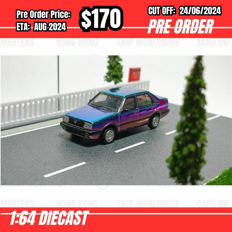 PO-$170 * Model Collect * 1:64 Jetta GT Chrome Colors [OD20/06]