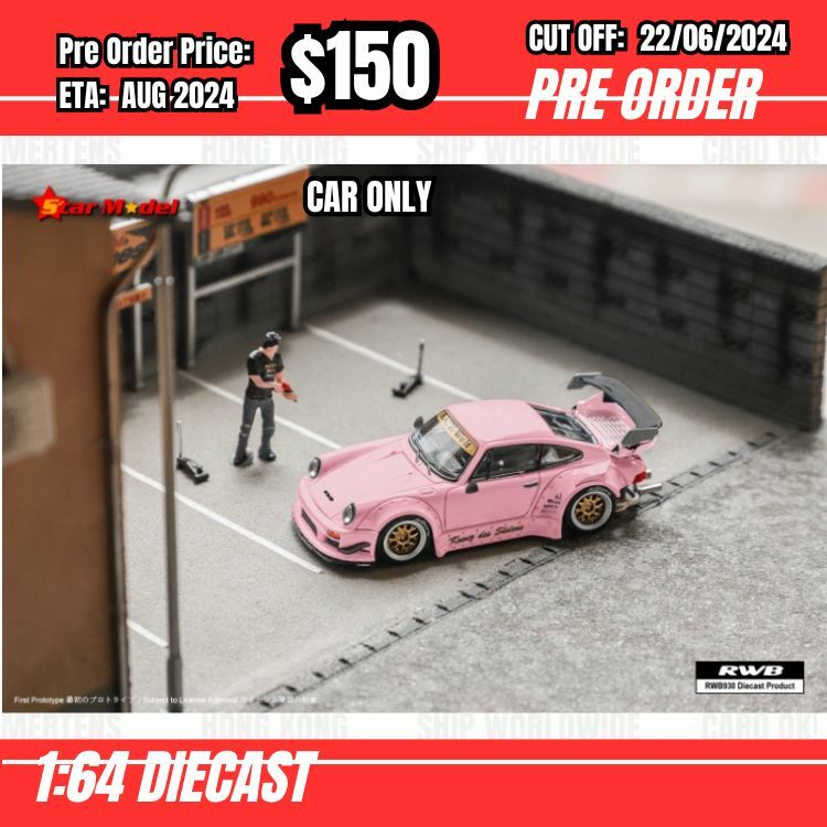PO-$150 * Star Model * 1:64 RWB930 GT Pink [OD20/06]